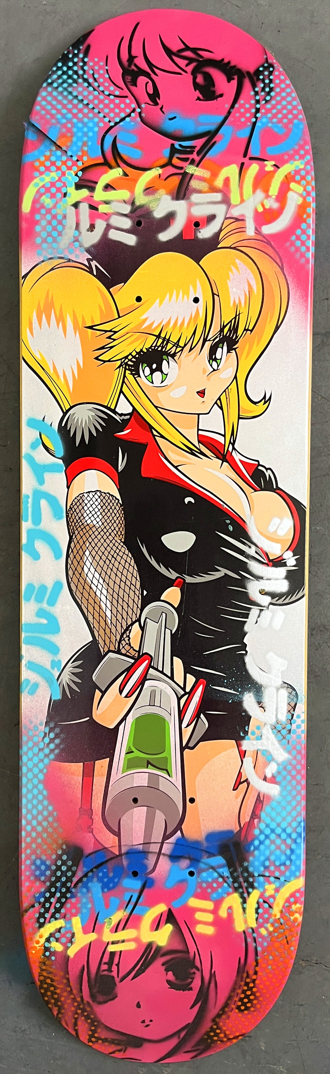 natsuki 8.25 X 32.25 PINK MIXED PROCESS SIGNED 1 of 1