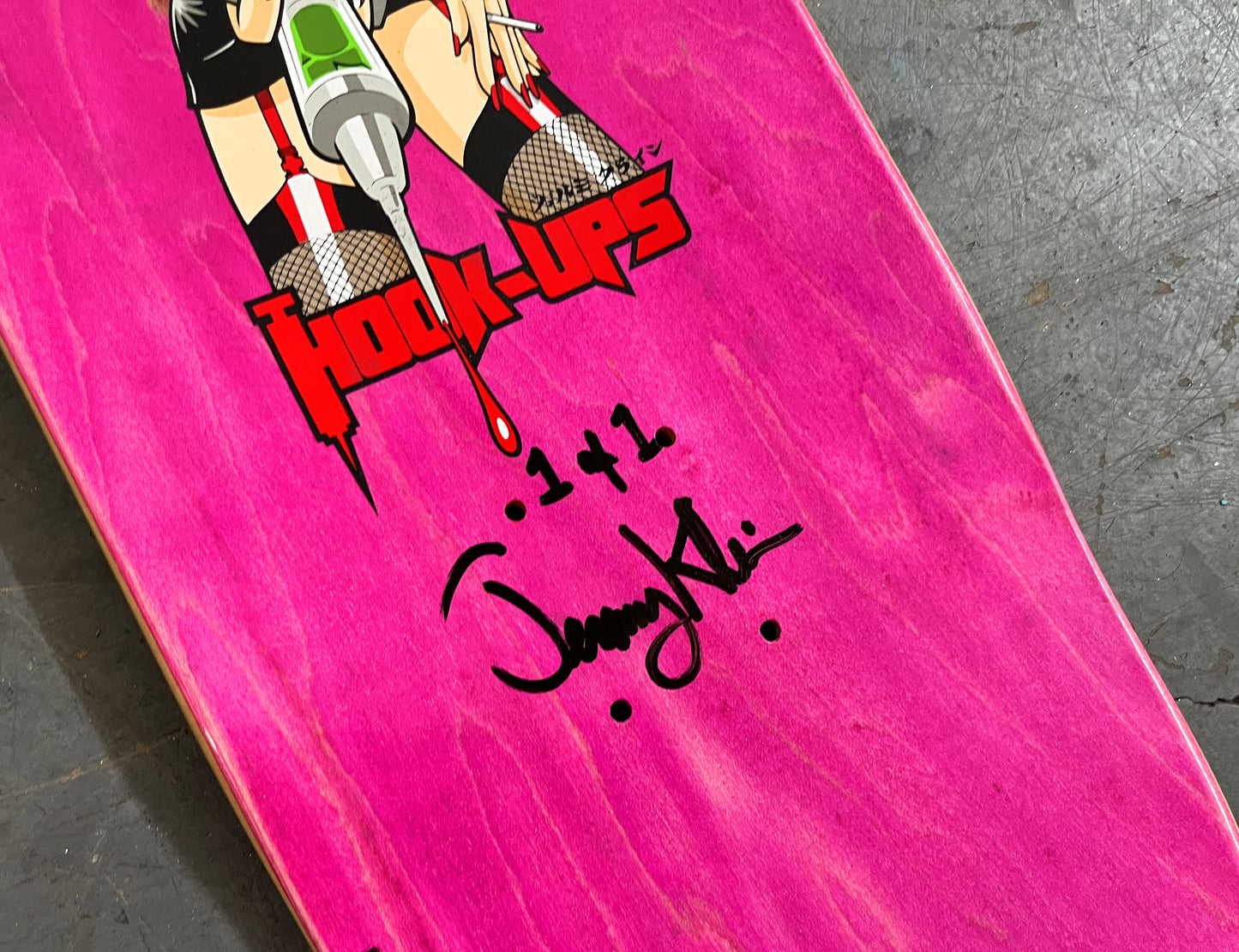 natsuki 8.25 X 32.25 PINK MIXED PROCESS SIGNED 1 of 1