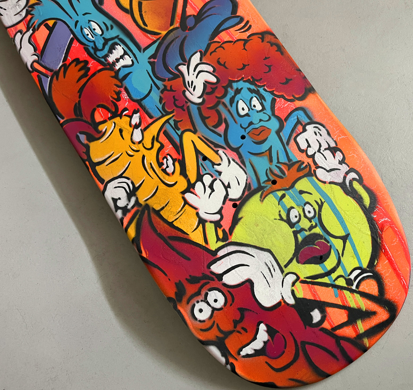 hand painted candy bar 9.5 X 32.25 SIGNED AND NUMBERED #10 - 1 OF 1