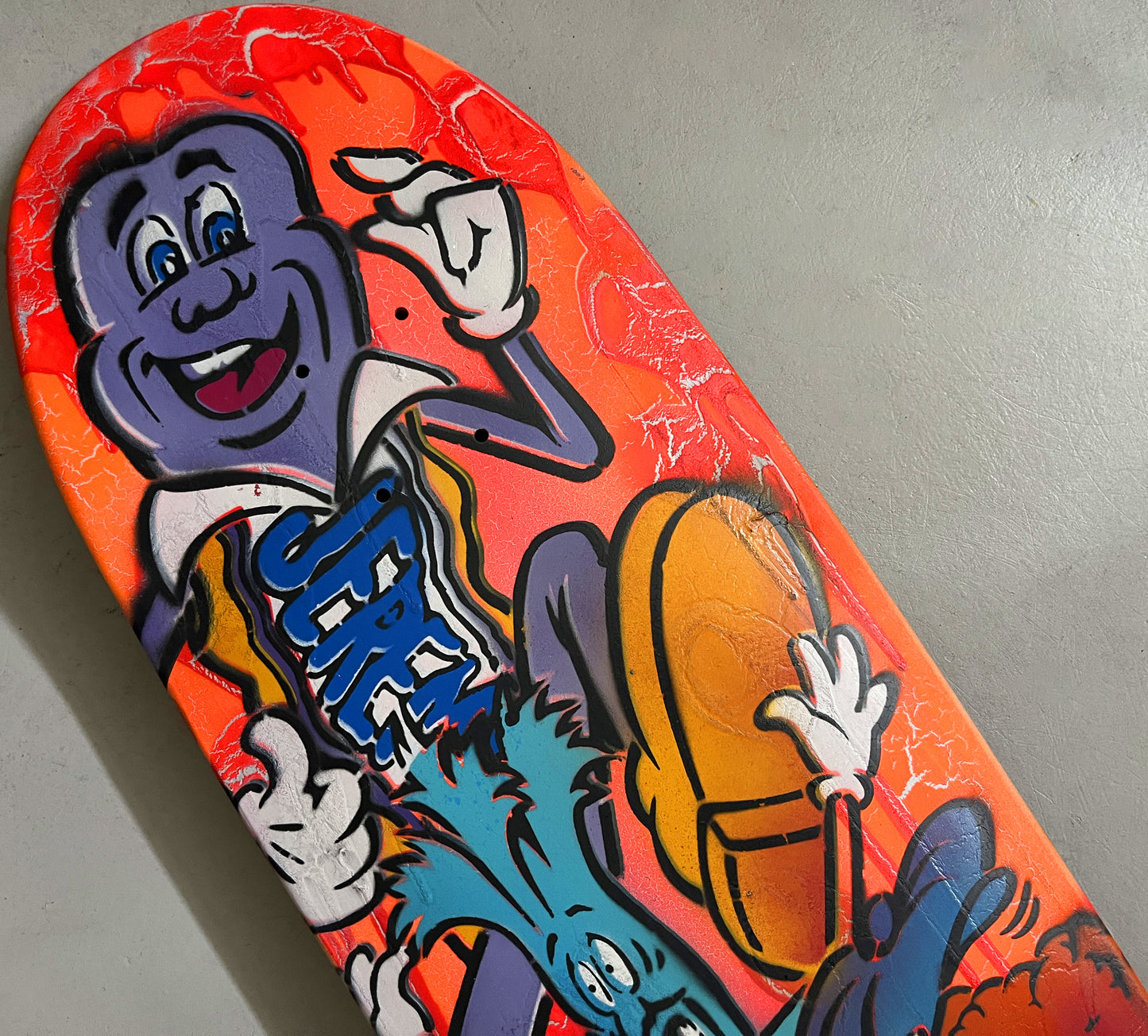 hand painted candy bar 9.5 X 32.25 SIGNED AND NUMBERED #10 - 1 OF 1