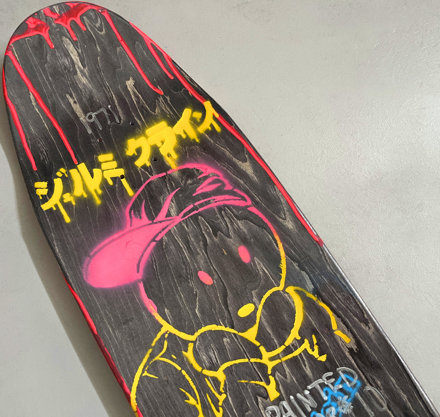 hand painted candy bar 9.5 X 32.25 SIGNED AND NUMBERED #10 - 1 OF 1