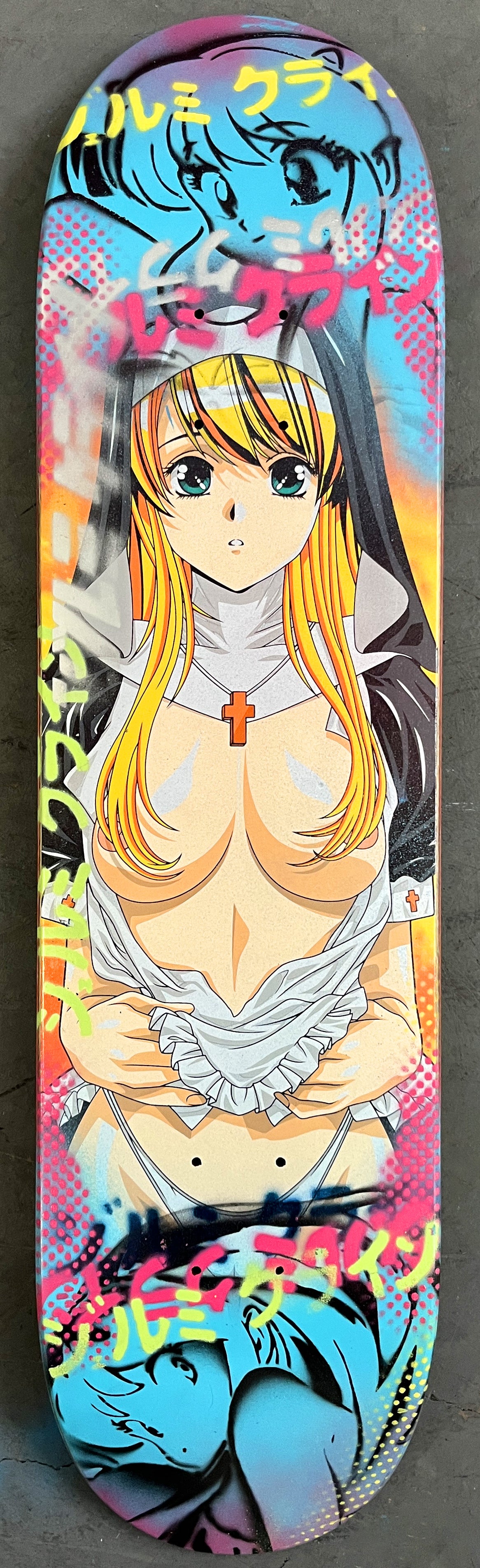nun 8.0 X 31.75 METALLIC GOLD MIXED PROCESS SIGNED 1 of 1