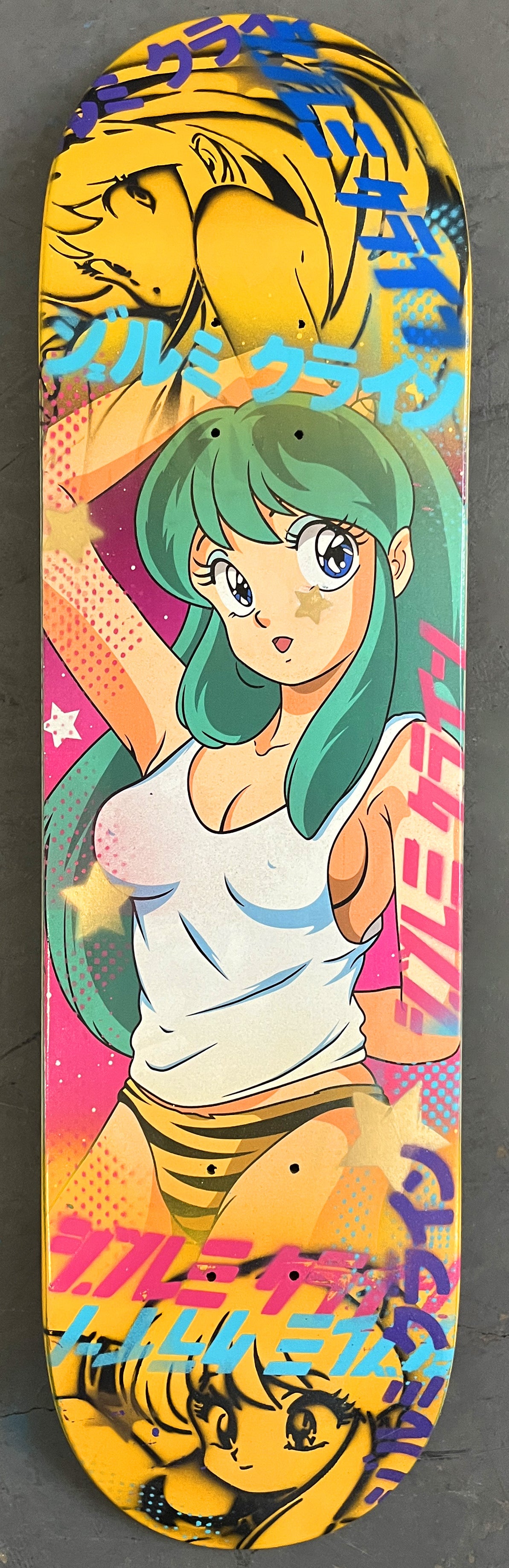 lum3 8.25 X 32.25 YELLOW/PINK MIXED PROCESS SIGNED 1 of 1