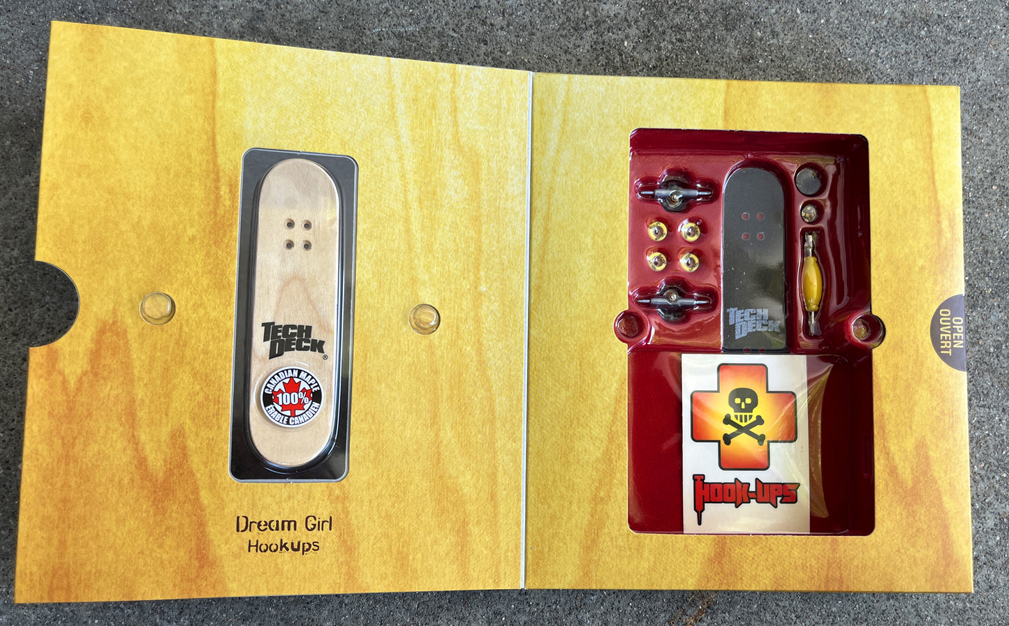 tech deck hook-ups dream girl wooden collectors series skateboard NEW OLD STOCK