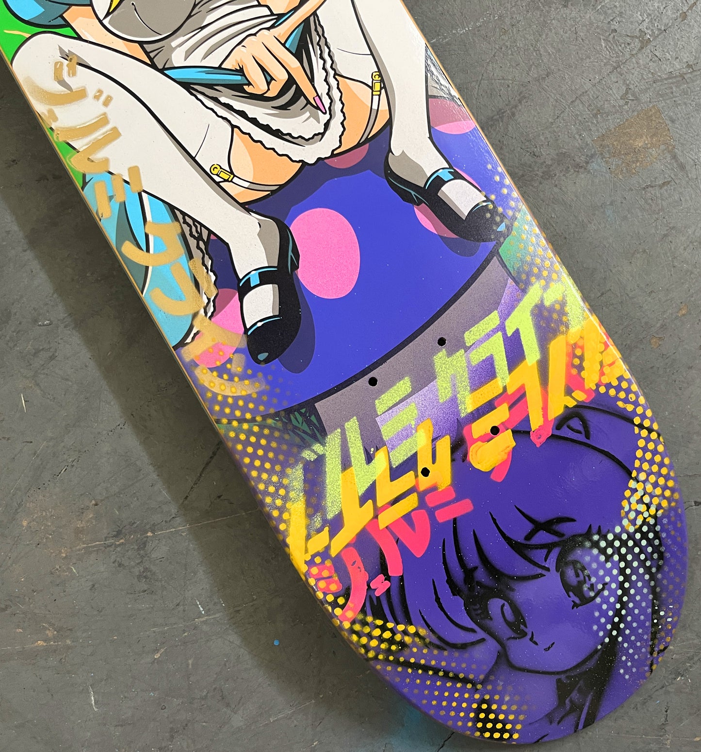 alice 8.0 X 31.75 PURPLE MIXED PROCESS SIGNED 1 of 1