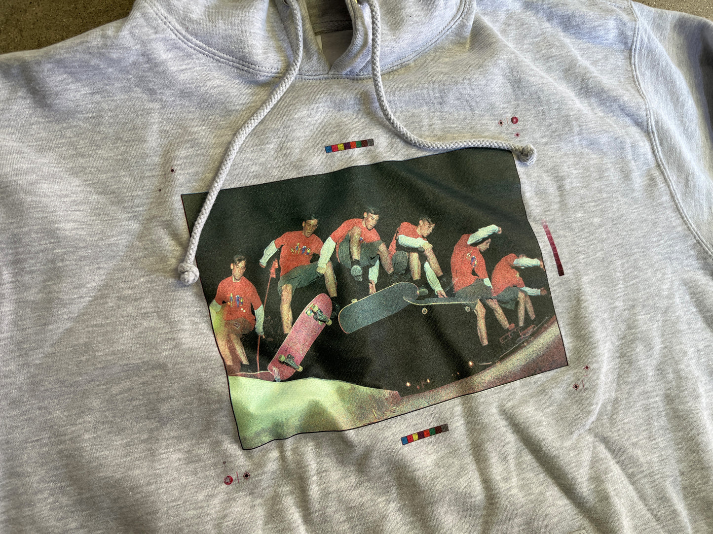 jeremy klein sequence hooded sweatshirt - HEATHER GREY 1 of 1 TEST PRINT