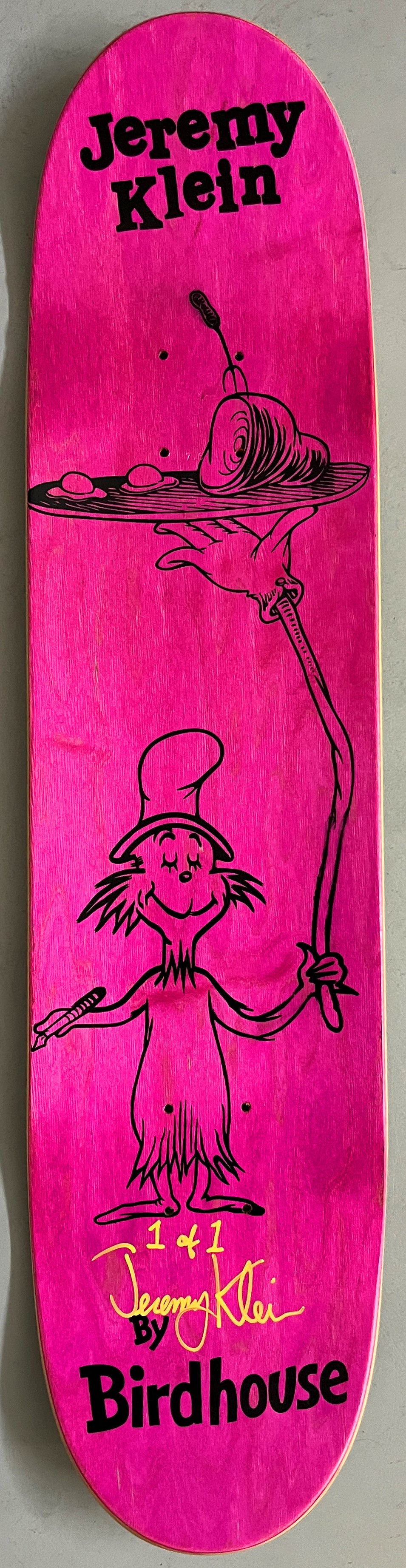 SIGNED green eggs GREEN MIXED PROCESS 7.5 X 31.75 HAND SCREENED 1 OF 1