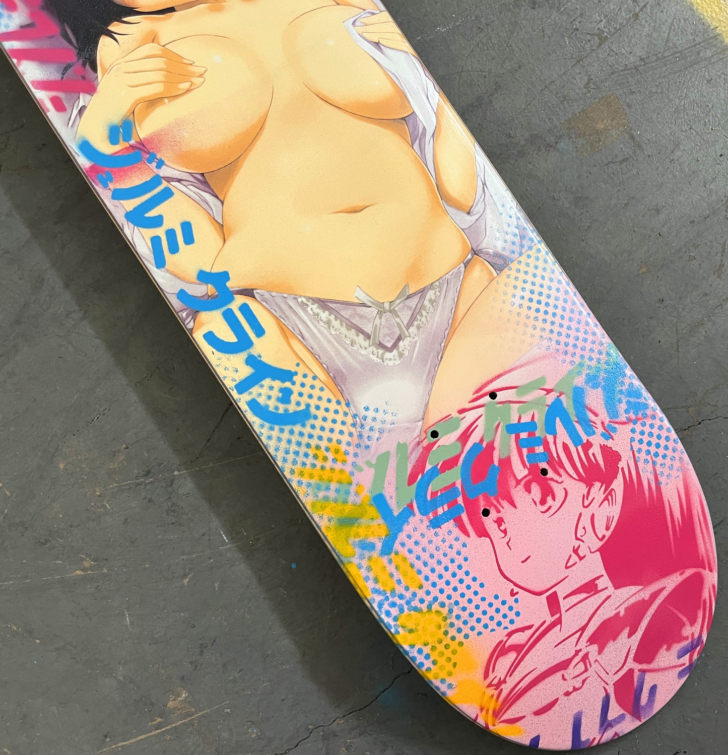 hitomi 8.25 X 32.25 PINK MIXED PROCESS SIGNED 1 of 1
