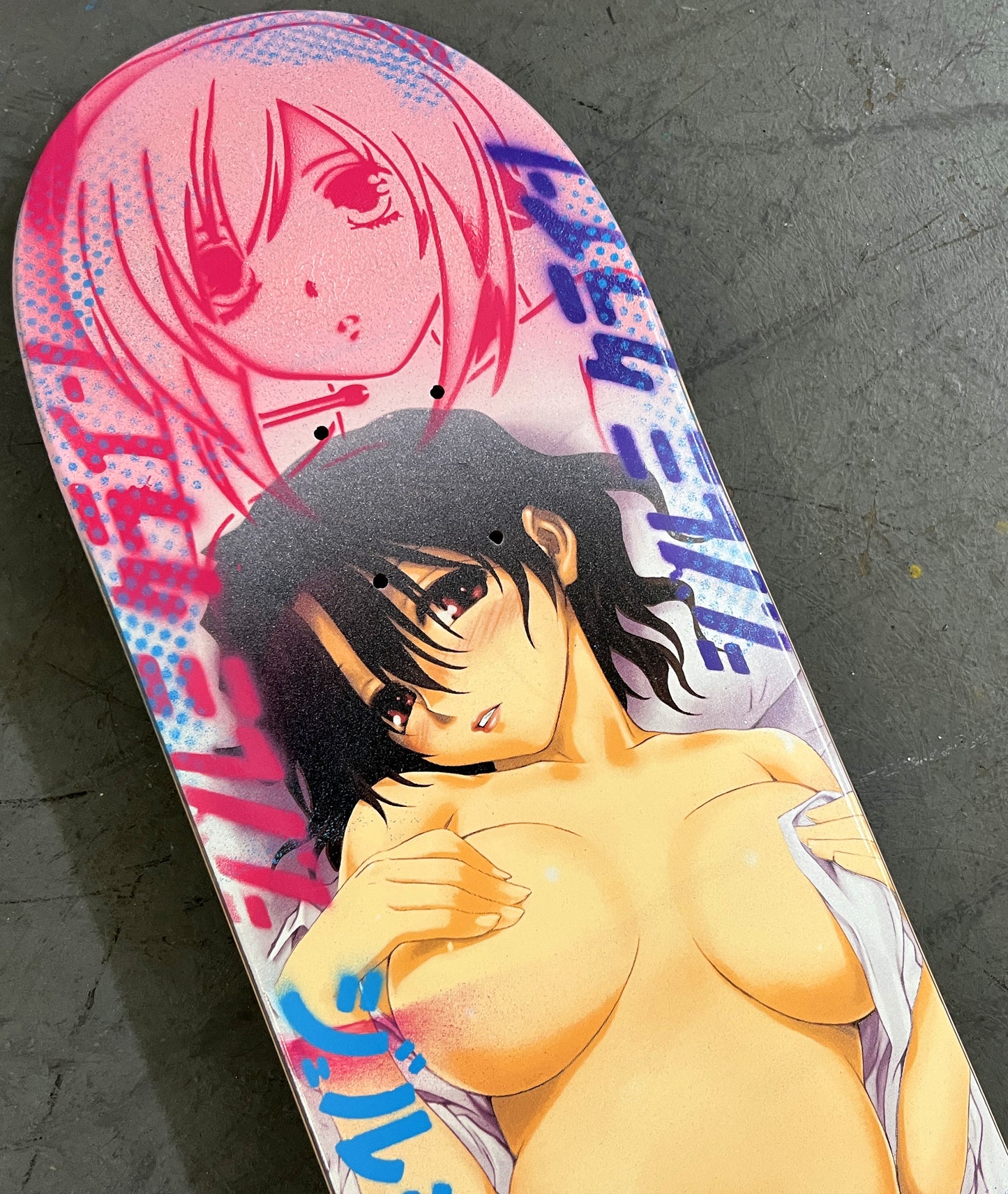 hitomi 8.25 X 32.25 PINK MIXED PROCESS SIGNED 1 of 1