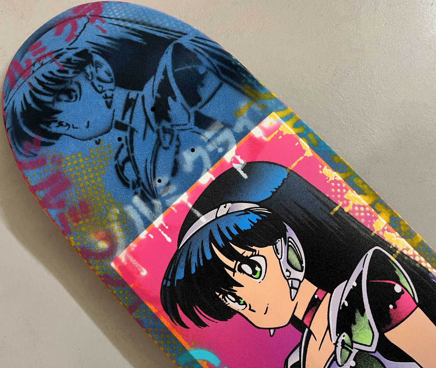 VELVET FLOCKED dream girl 9.5 MIXED PROCESS BLUE VELVET SIGNED 1 of 1