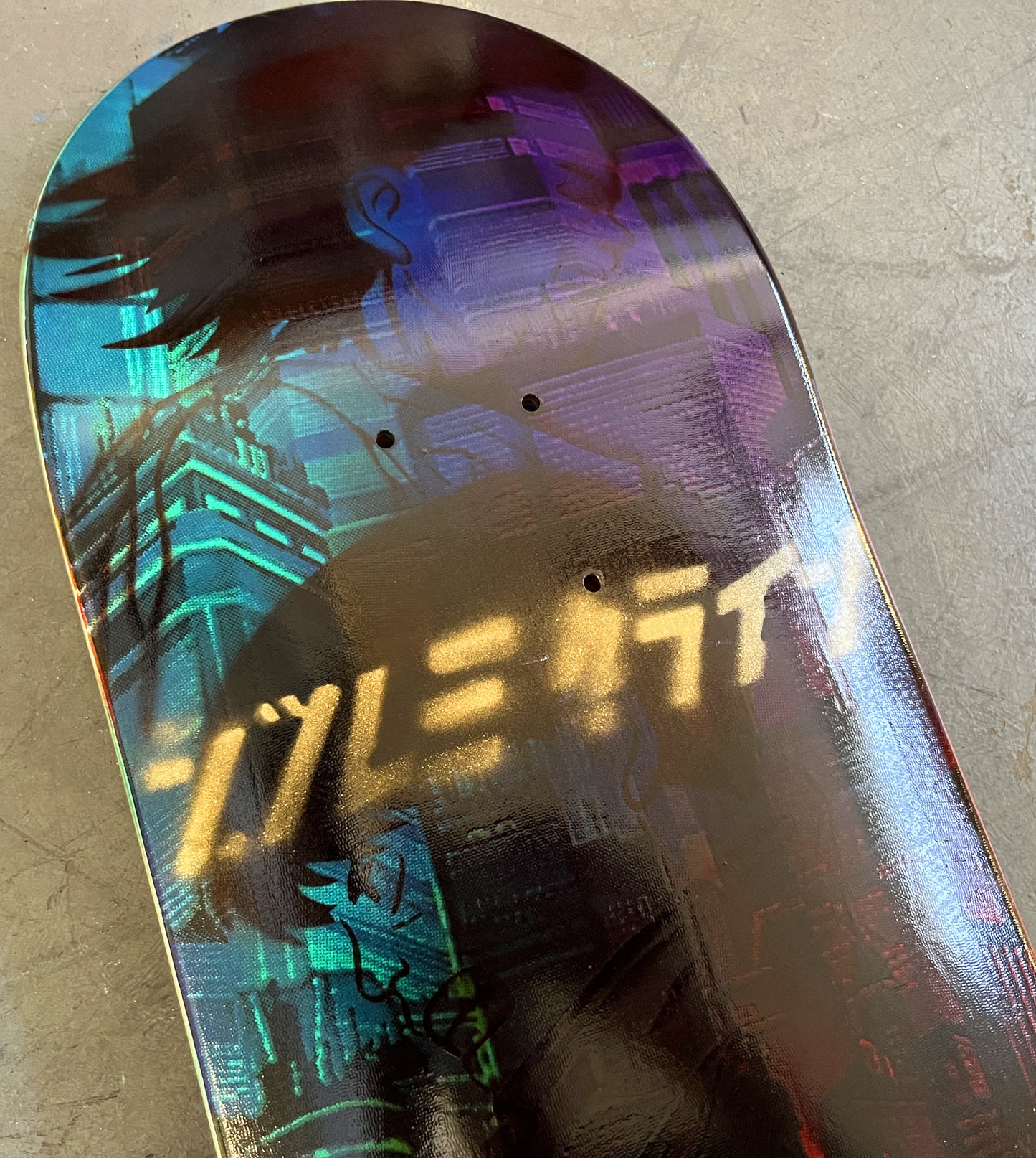 kaneda MIS-PRINT/DOUBLE PRINT ANODIZED 8.5 X 32.25 1 OF 1 SIGNED