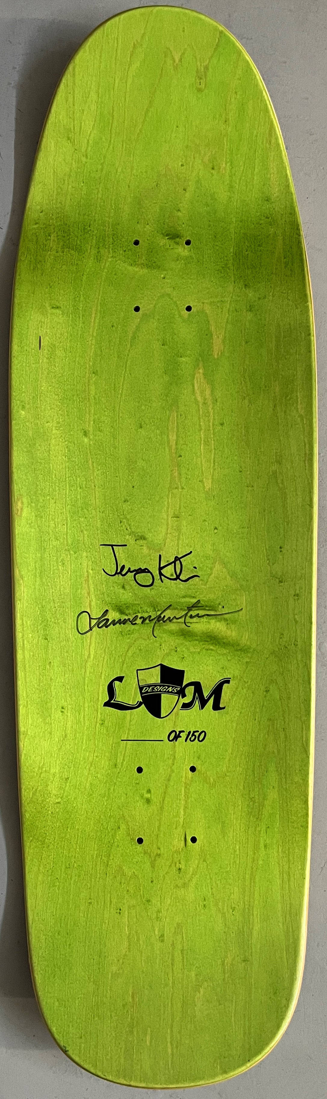 lance mountain x jeremy klein silk doughboy kick flip FROM 2021 - 9.5 X 31.69 SIGNED