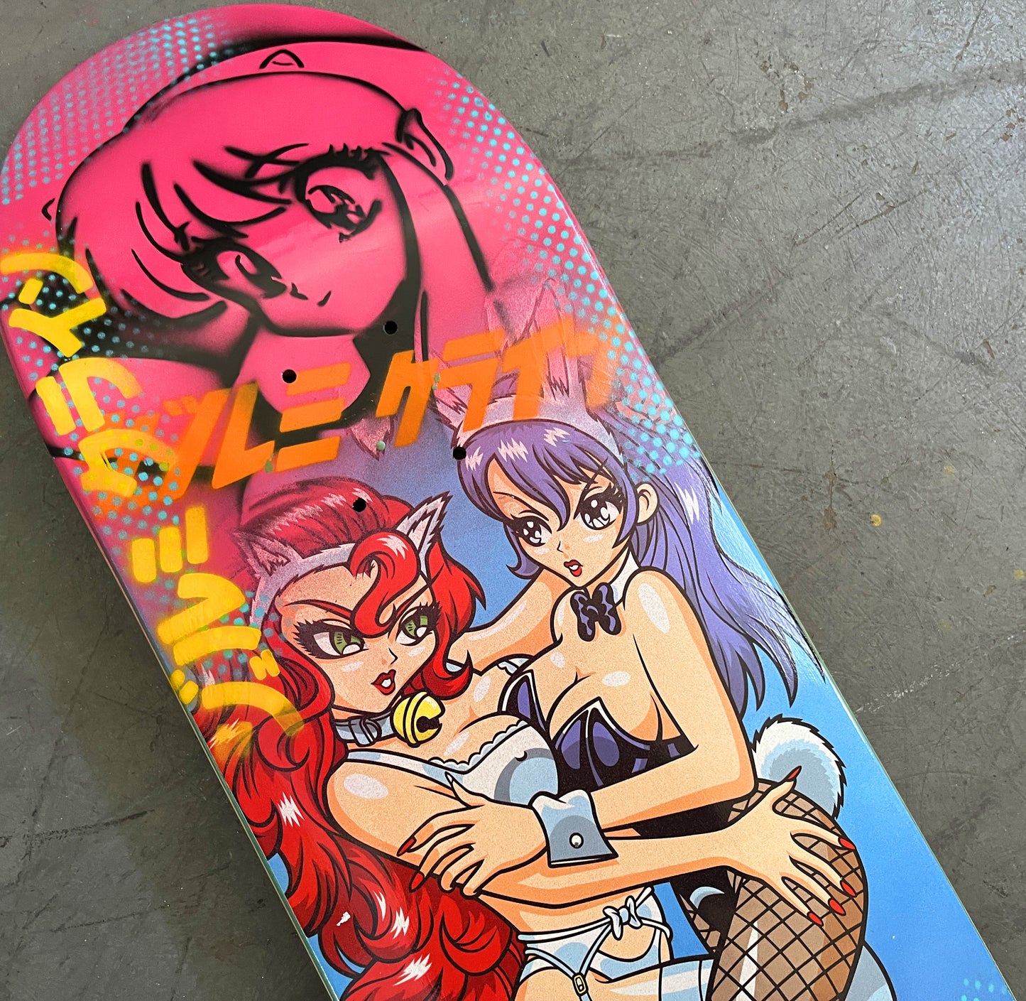 catfight 8.5 X 32.25 PINK MIXED PROCESS SIGNED 1 of 1