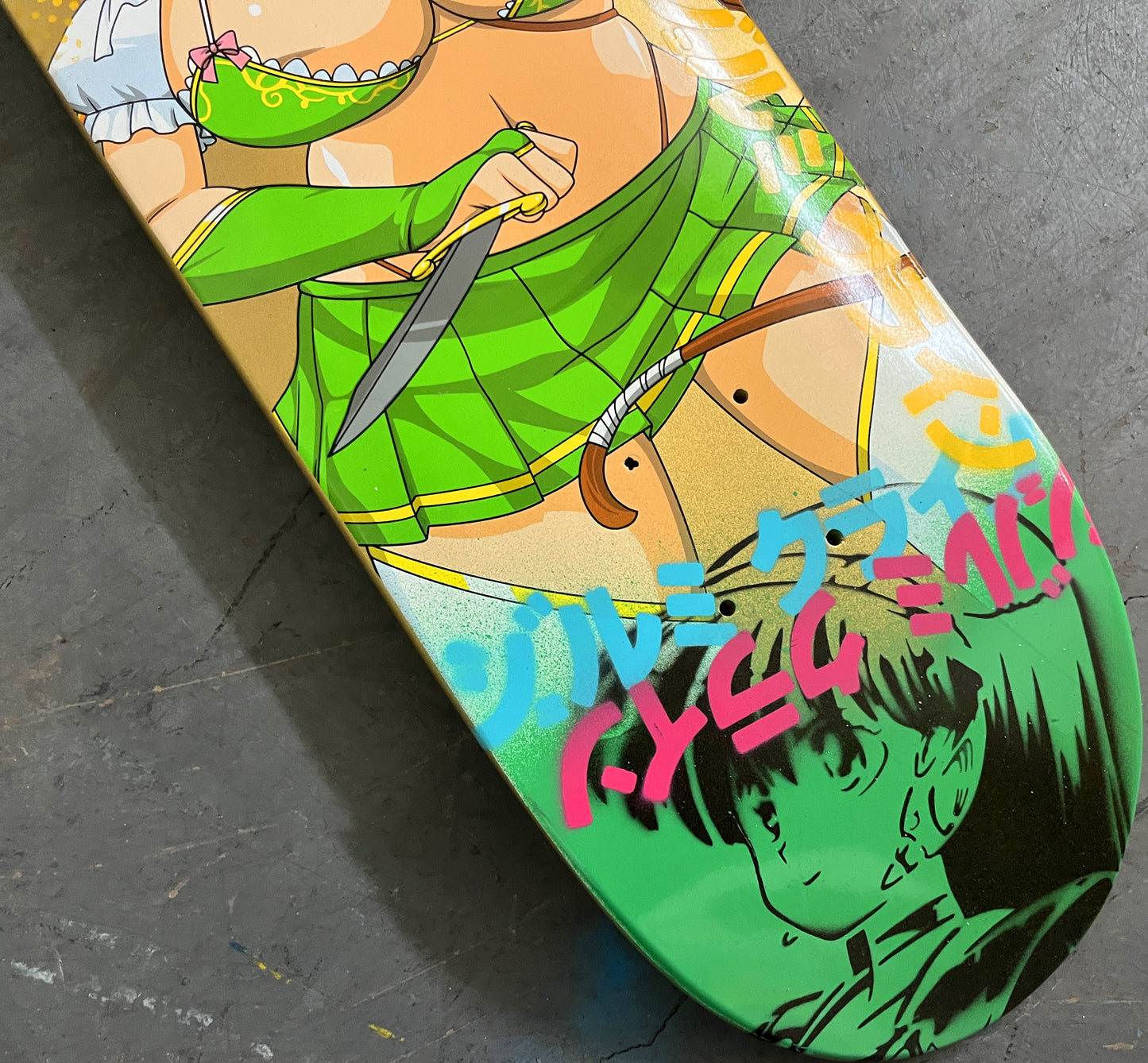 link 8.25 X 32.25 GREEN MIXED PROCESS SIGNED 1 of 1