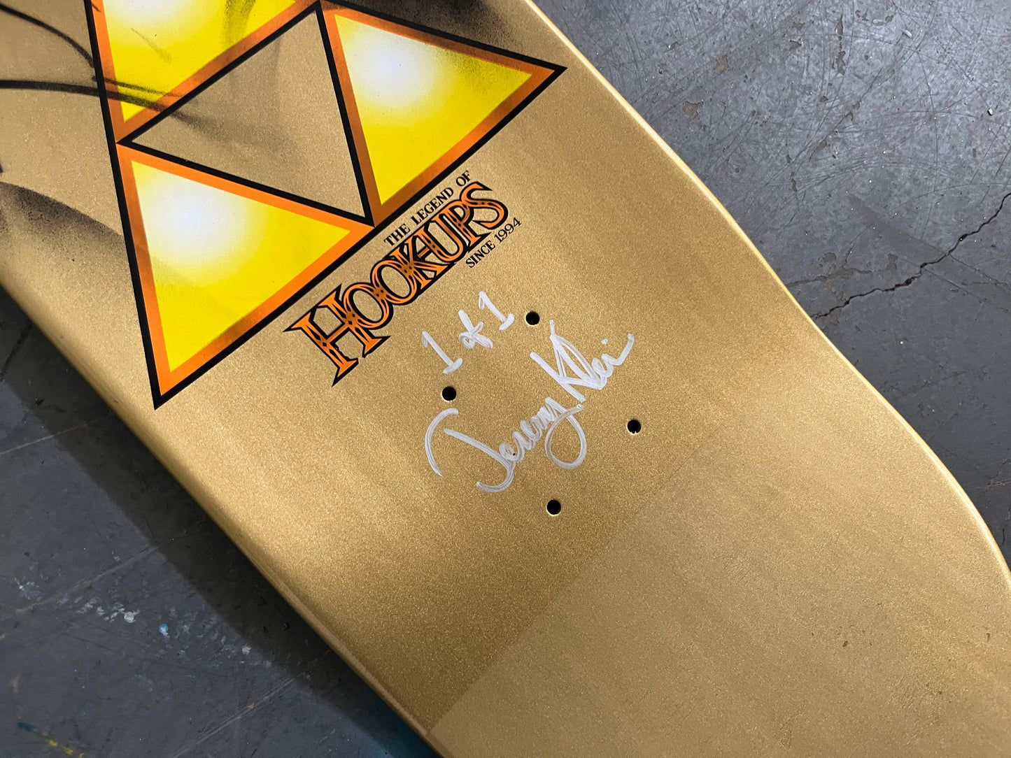 link 8.25 X 32.25 GREEN MIXED PROCESS SIGNED 1 of 1