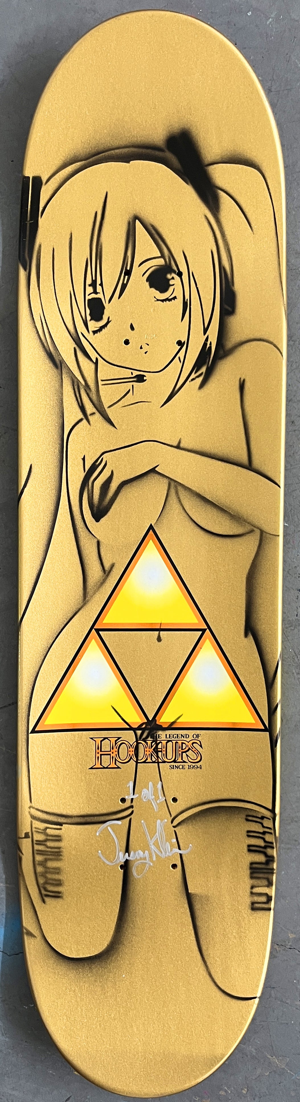 link 8.25 X 32.25 YELLOW/ORANGE MIXED PROCESS SIGNED 1 of 1