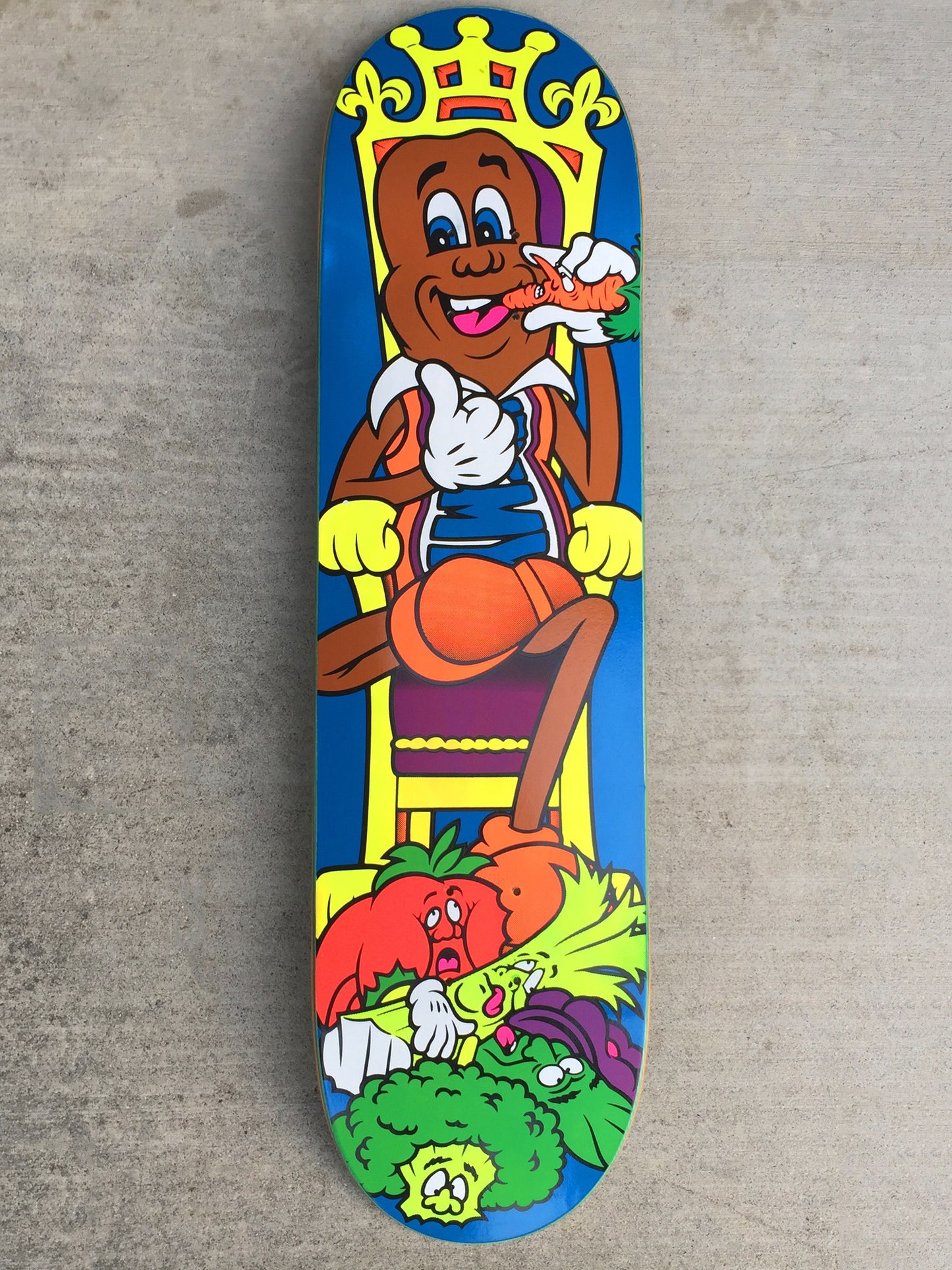 jeremy klein candy bar 2 silk screened skateboard 8.25 X 32.25 modern shape