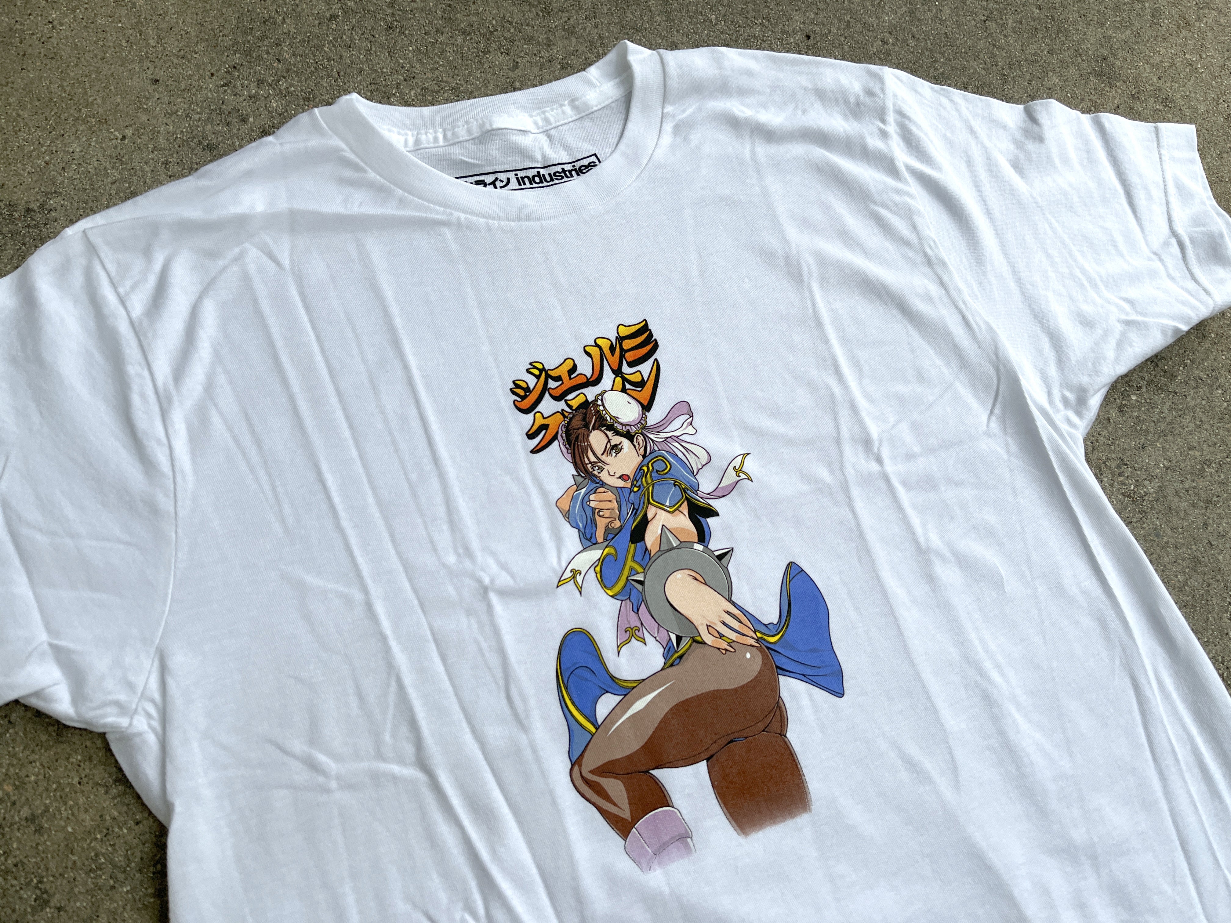 新品・送料無料】 XXL Chun li 2 LONG SLEEVE t-shirt 白 春麗