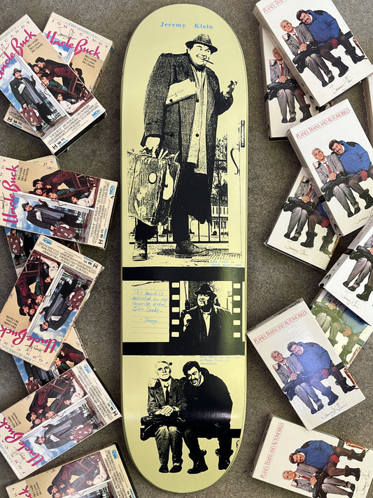 John Candy tribute board SIGNED & NUMBERED w/ VHS TAPE 8.0 X 31.75