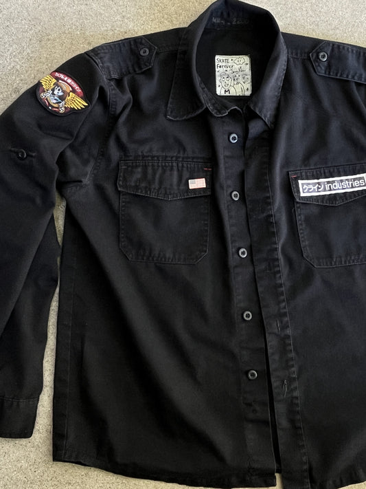 jk industries military jacket BLACK