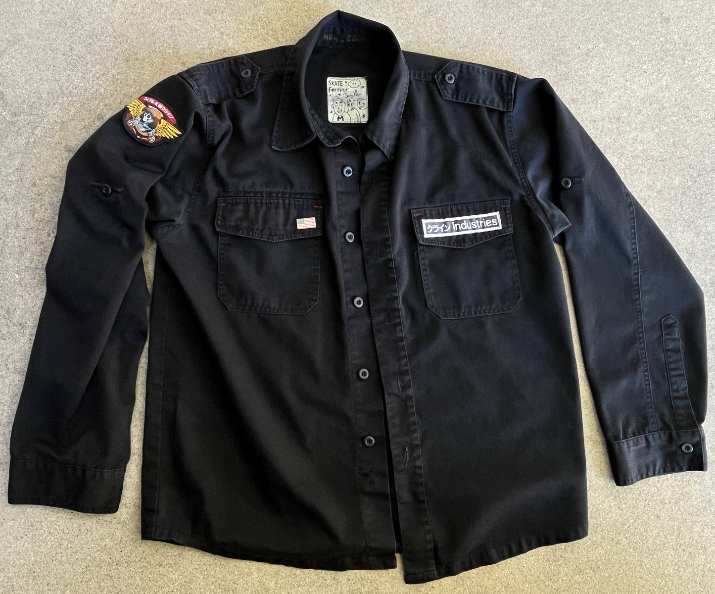 jk industries military jacket BLACK