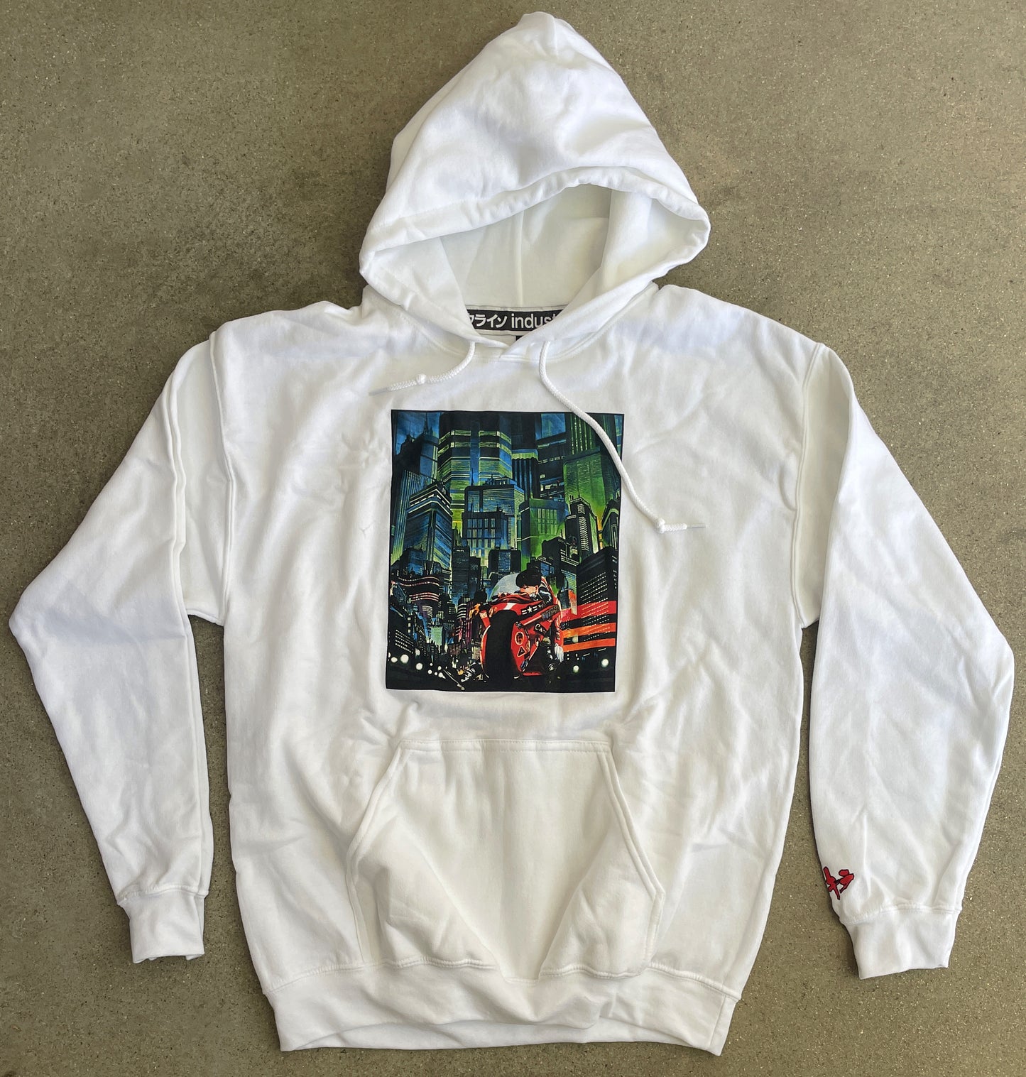 neo tokyo hooded sweatshirt - WHITE