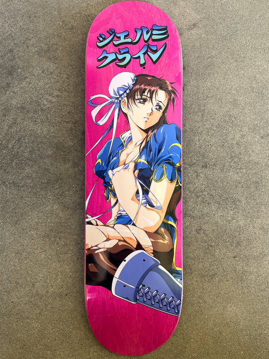 SIGNED chun li 3 pink stain 8.5 X 32