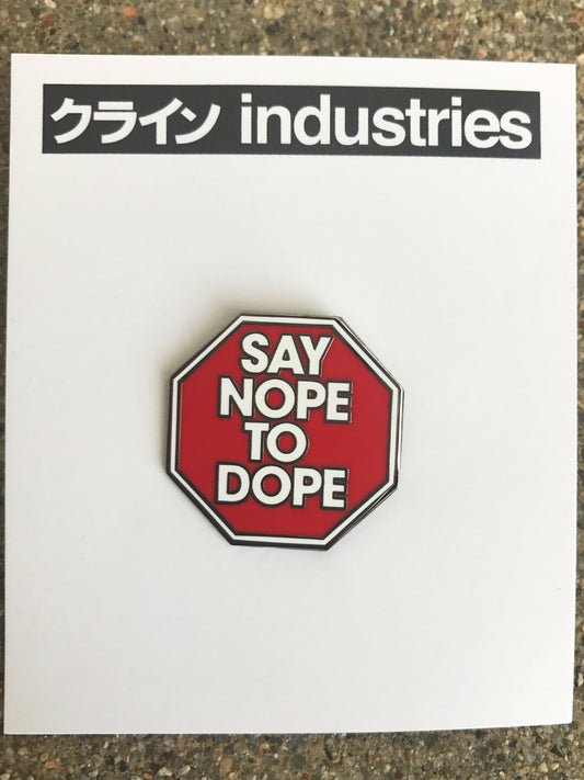 dope black nickel enamel pin
