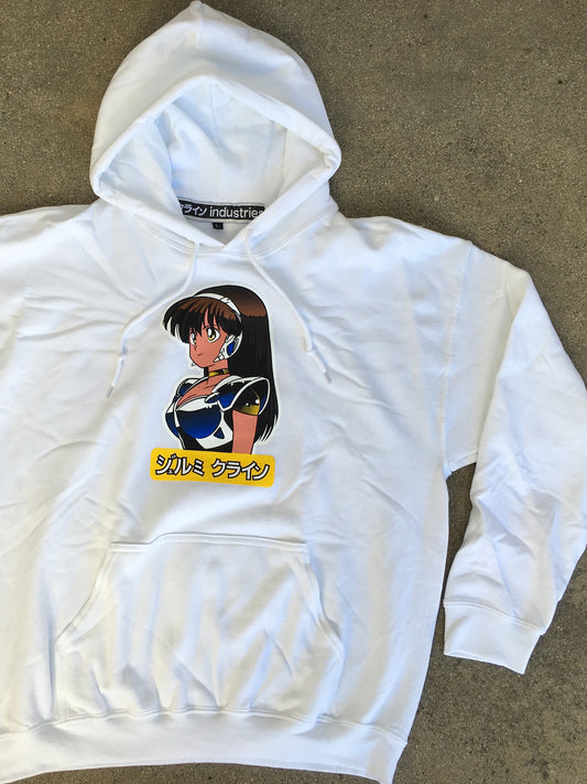 dream girl hooded sweatshirt - WHITE