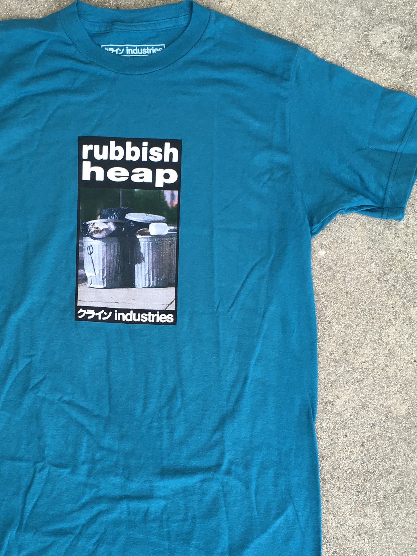 rubbish heap t-shirt TEAL