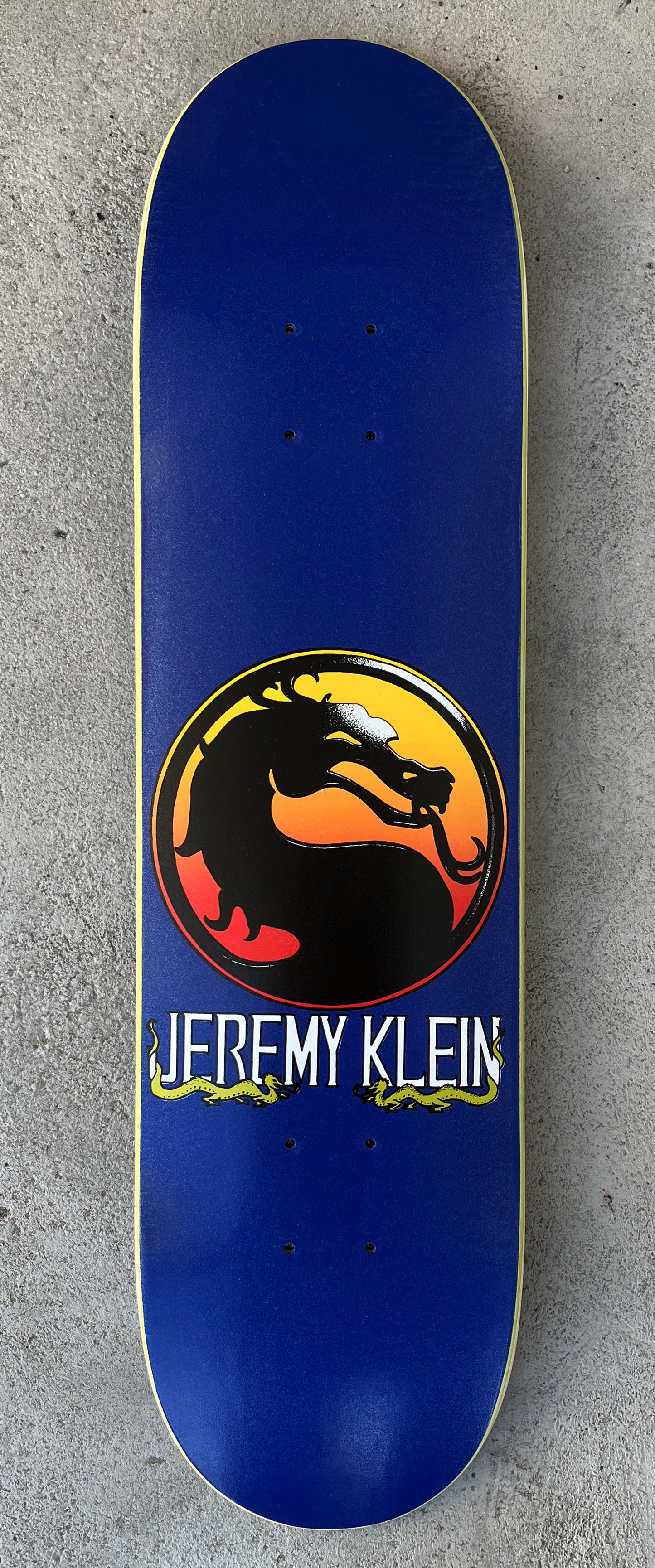 SIGNED jeremy klein dragon HAND SCREENED METALLIC BLUE ONLY 10 MADE