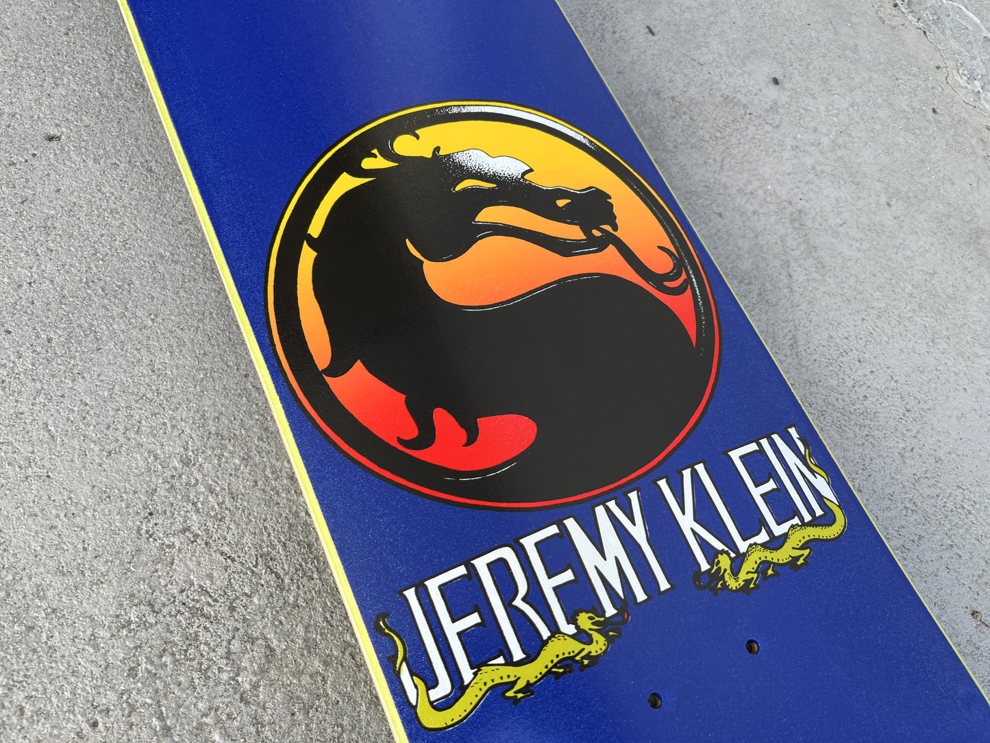 SIGNED jeremy klein dragon HAND SCREENED METALLIC BLUE ONLY 10 MADE
