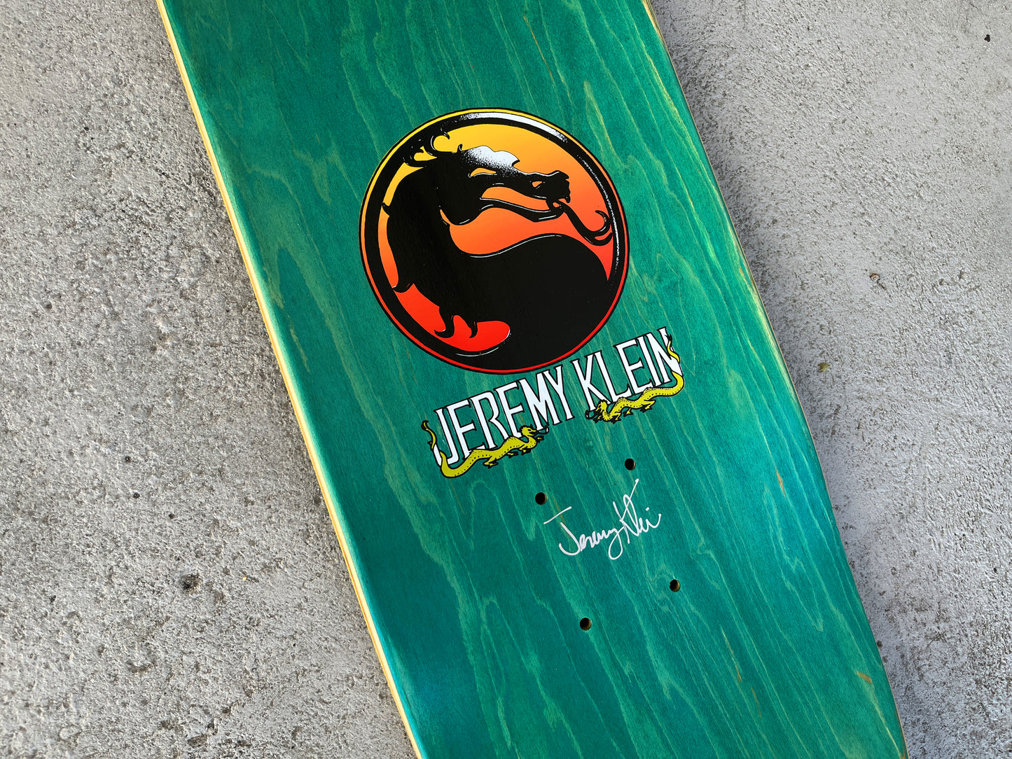 SIGNED klein dragon 8.0 X 31.75 HAND SCREENED FATALITY VERSION