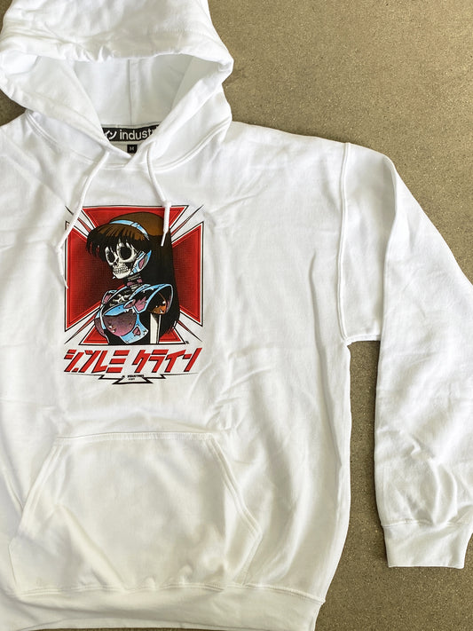 dream hawk hooded sweatshirt - WHITE