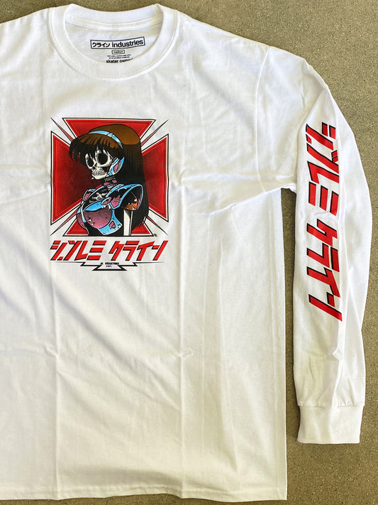 dream hawk LONG SLEEVE t-shirt WHITE