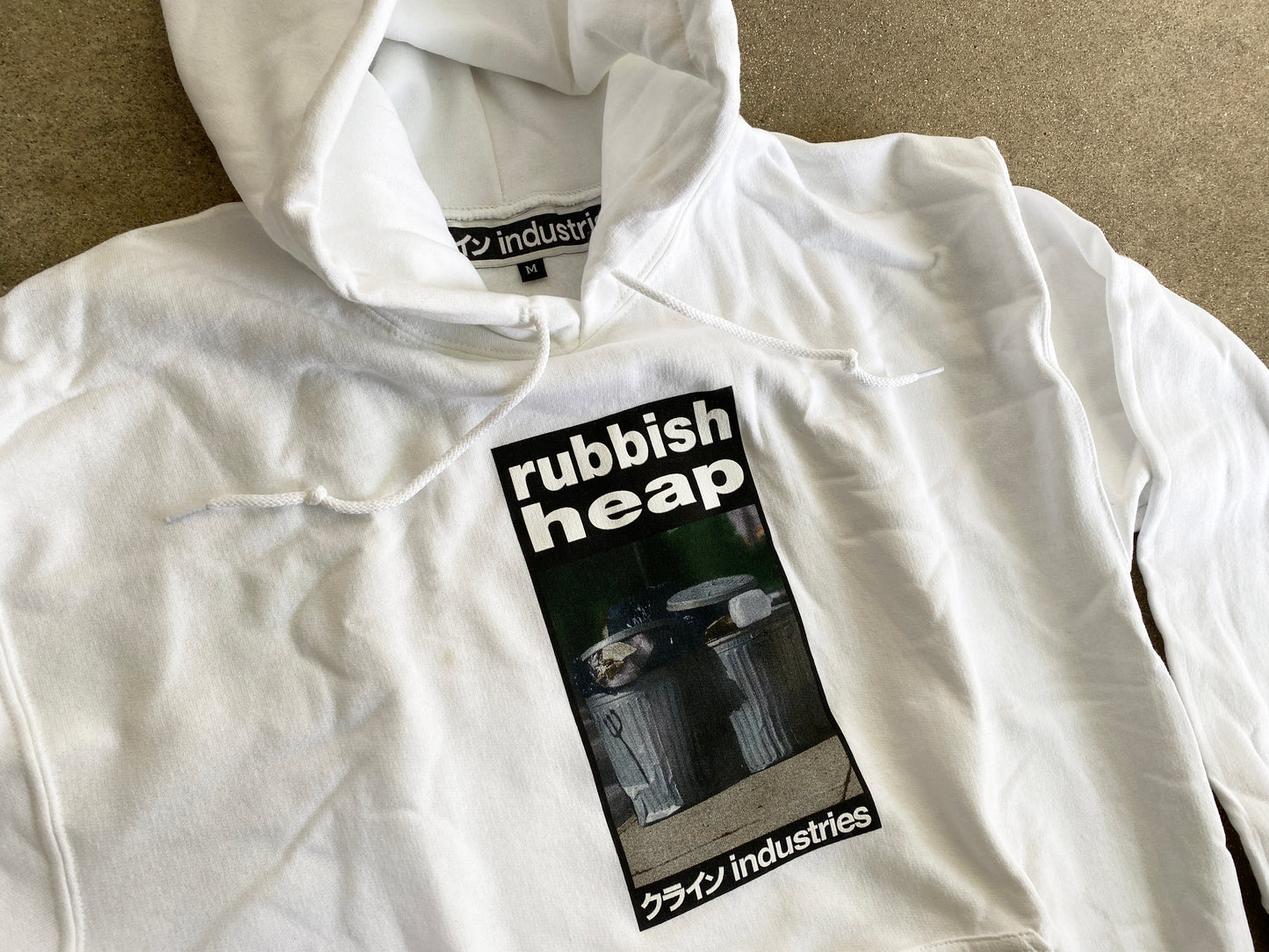 rubbish heap hooded sweatshirt - WHITE