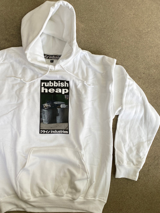 rubbish heap hooded sweatshirt - WHITE