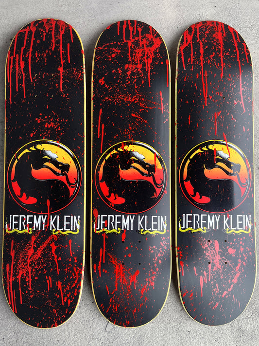 SIGNED klein dragon 8.0 X 31.75 HAND SCREENED FATALITY MATTE BLACK