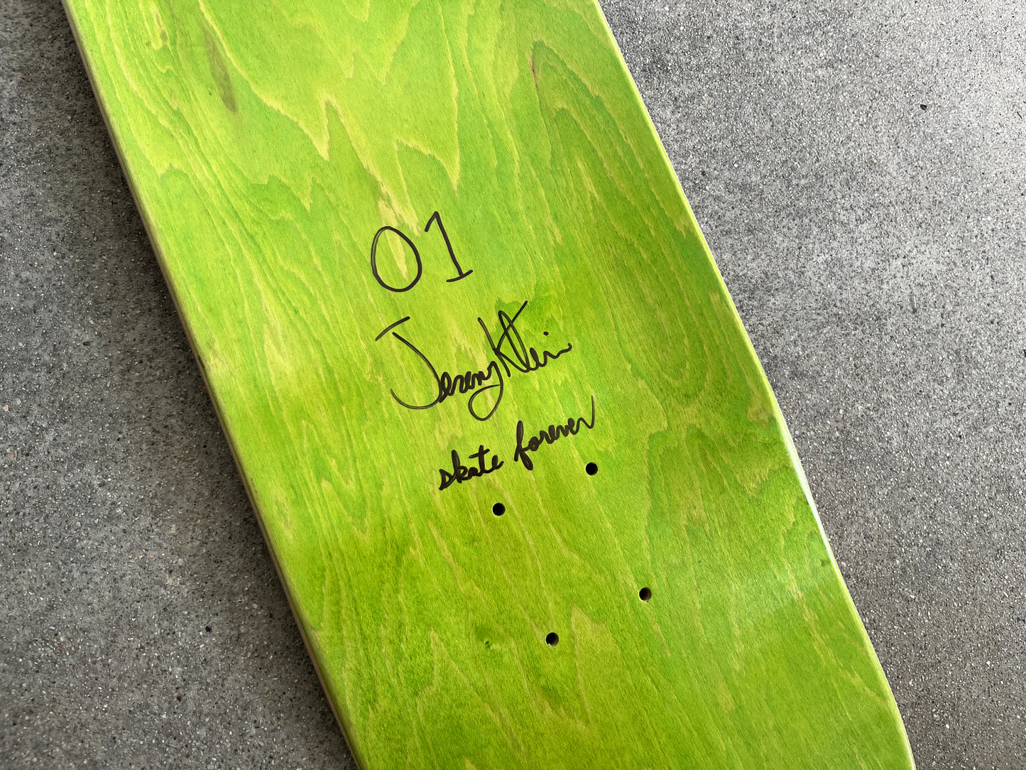 SIGNED HAND PAINTED hatsune board YELLOW
