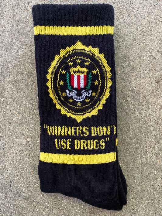 drugs socks - BLACK