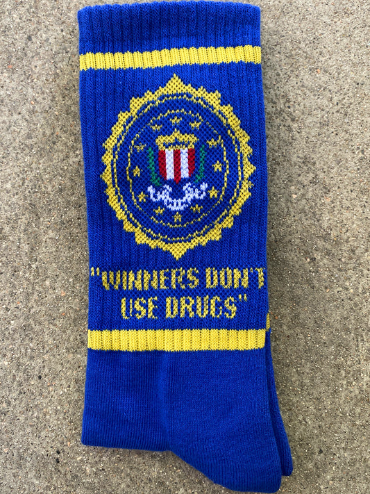 drugs socks - ROYAL BLUE