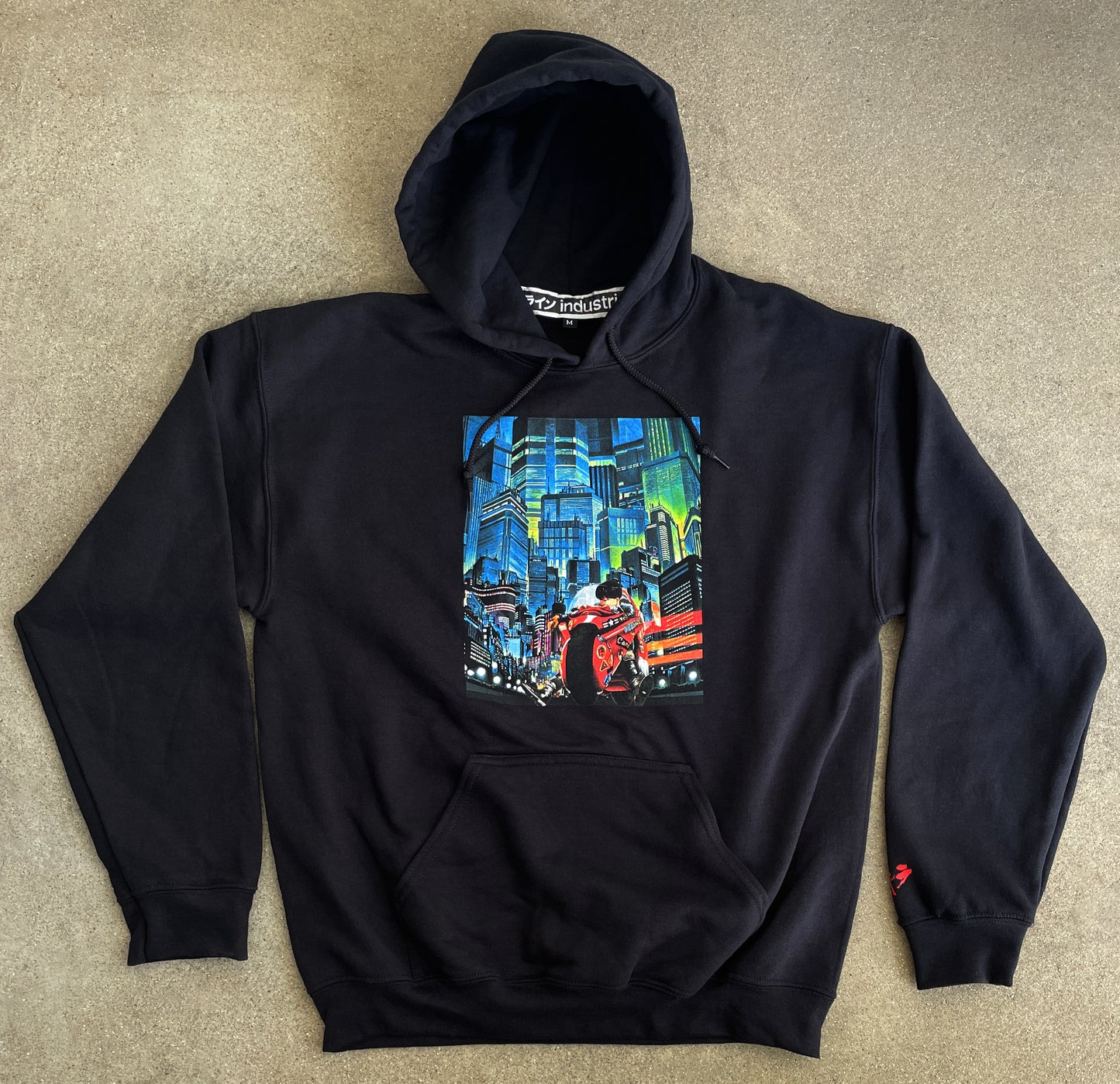 neo tokyo hooded sweatshirt - BLACK