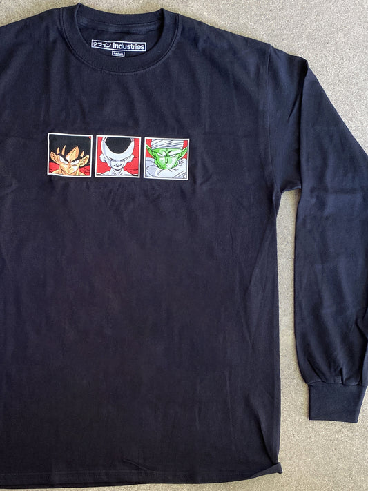 dbz LONG SLEEVE t-shirt BLACK